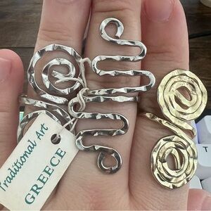 Greek rings lot of 3